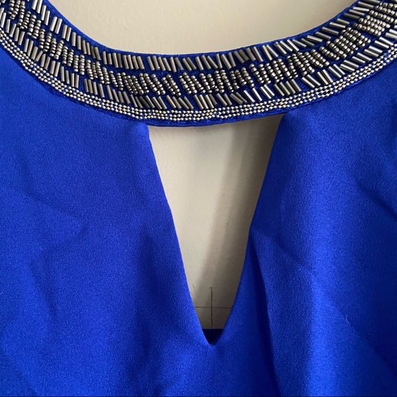 XOXO Embellished Royal Blue Tank Top - Picture 4 of 7